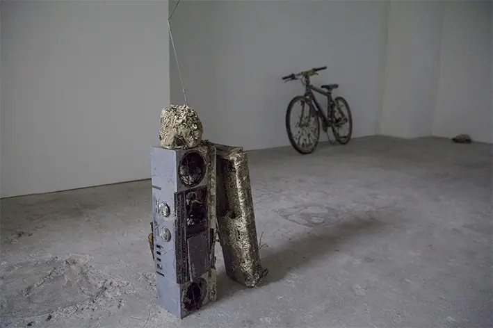 Installation view, 2015 “DIALOGUES 2nd “River Town” (Kawa no Machi) ” Nihonbashi Institution of Contemporary Arts, Tokyo