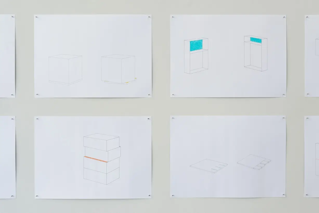UNTITLED, 2014, Colored pencil and pencil on paper, 29.7 × 42 cm